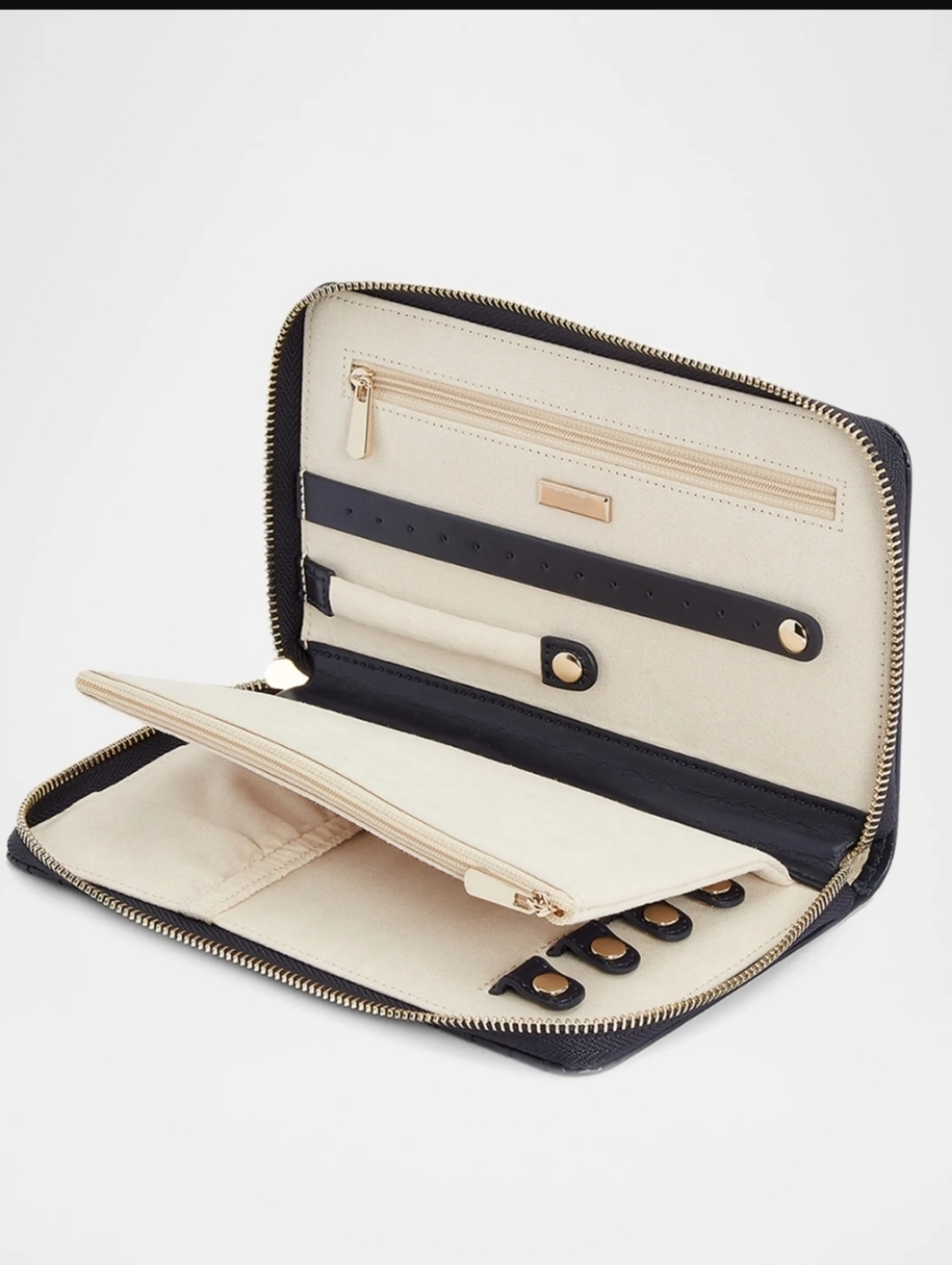 WOLF Maria Quilted Jewelry Portfolio Case